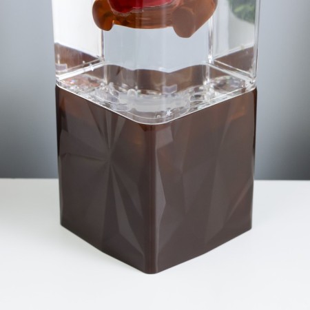 Lava-lamp "Bear" LED 2W from batteries 3haa brown 7x7x24 cm-3