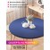 The tablecloth “Blue overflow”, round, oxford, elastic band, size 120x120 cm, diameter 75-100 cm