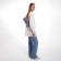 Female bag Textura, average size, color of blue jeans