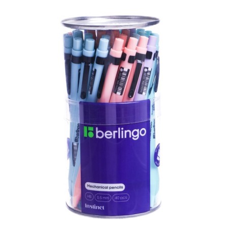 Mechanical pencil, 0.5 mm, Berlingo "Instinct", with an eraser, assorted-3
