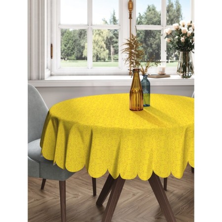 The tablecloth on the table "Texture of the Sun", round, Saten, d = 150 cm