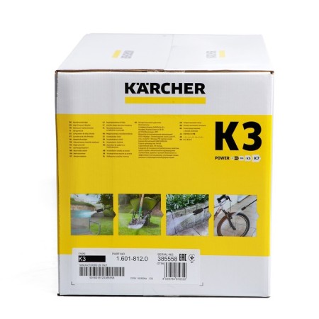 High pressure washing Karcher K 3, 120 bar, 380 l/h, 1.601-888.0-9