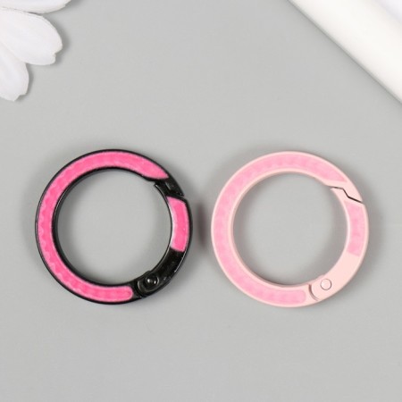 Carabiner Metal "Ring. Insert" mix 3.6x3.6 cm-2