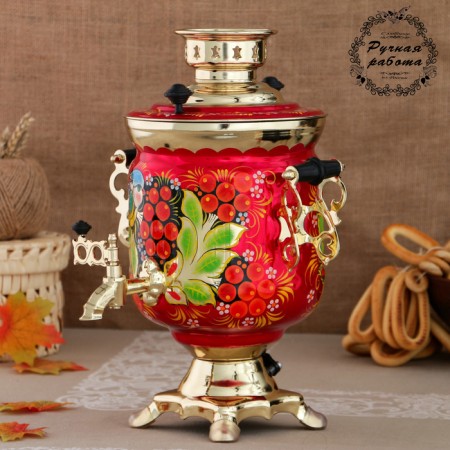 Samovar "Ryabina", bank, 3 l, electric