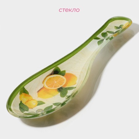 Glass stand under a spoon of Dolce, 23.5 × 8.3 cm-1