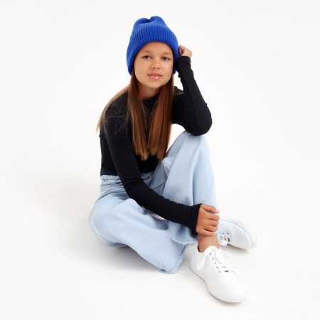 Children's hat Minaku, rr 52-54 cv. blue-3