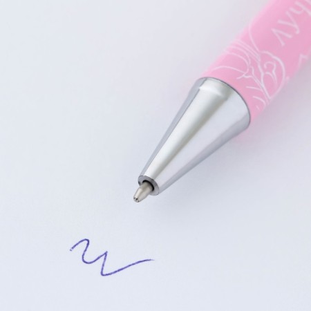 Metal pen "Best in the world", blue paste 1.0 mm-3
