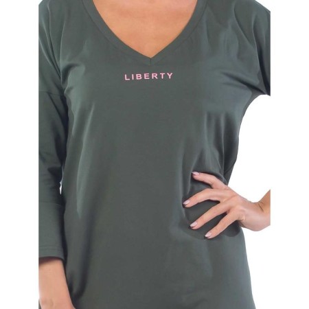 Women's dress, size 44, khaki color-4