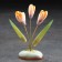 Flowers "snowdrops", 5 flowers, selenite