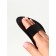Peeling mittens, with a holder, d = 12 cm, black color
