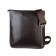 Male bag, lightning department, 1 external pocket, adjustable belt, brown color