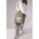 Backpack School Textile Natural, 25x13x37 cm, beige color