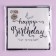 Paper napkins "Happy birthday", 33 × 33 cm, set 12 pieces, silver color
