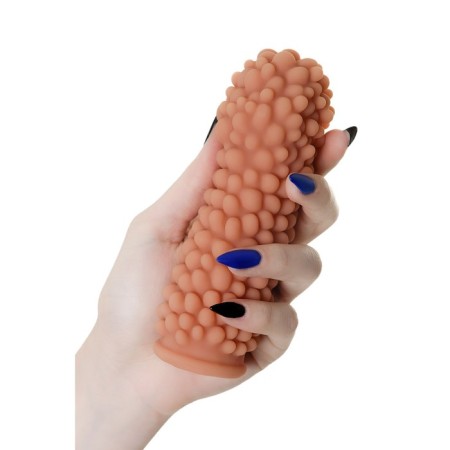 Kokos nozzle with additional stimulation, realistic, TPE, bodily, 14.7 cm-6
