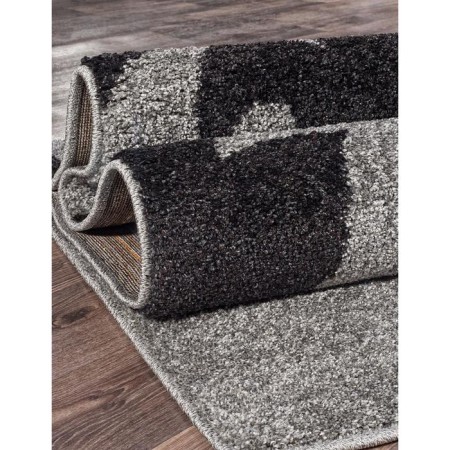 Rectangular carpet Merinos Platinum, size 150x230 cm, color Gray-Black-2