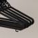 Set of hangers for clothing, size 46-48, 5 pcs, black color
