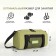 Sports bag with lightning, external pocket, green color