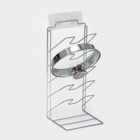 Vertical lid stand, 5 tiers 15 × 16 × 36 cm, color chromium-2