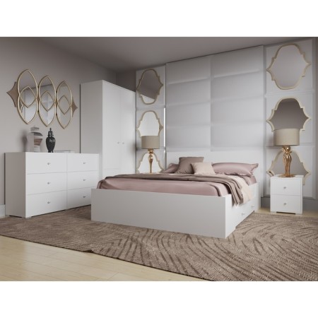 Bedside table, 400x374x501, white-2