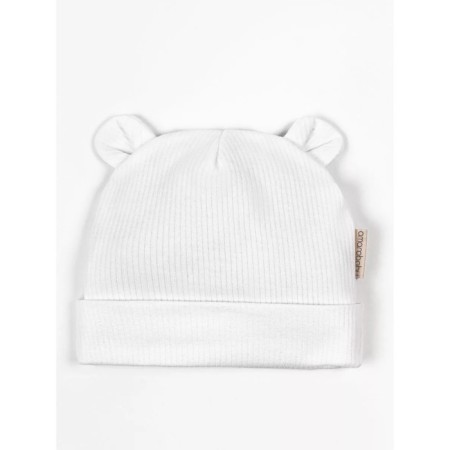 Children's cap Amarobaby Fashion Bear, size 38-40, Milk color-2