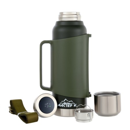 Thermos, 1.2 l, the Master K movement, retains heat 48 hours, with a mug, with a thermometer-2
