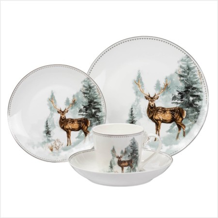 New Year's circle "Winter Forest", 13.5 × 10 × 9 cm, 450 ml, white color-3