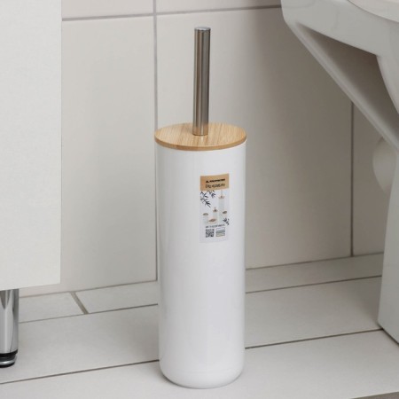 A set for the toilet "Bamboo", d = 9.2 cm, h = 37.2 cm, white color-3