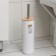 A set for the toilet "Bamboo", d = 9.2 cm, h = 37.2 cm, white color