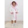 Baby robe "Bunny", height 110 cm, white+pink, Makra