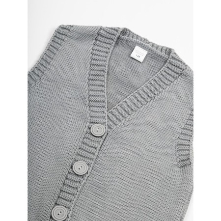 Vest for girl Knit Mild, height 146 cm, gray color-8