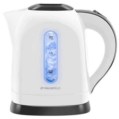 Teapot Maunfeld MGK-632W, plastic, 1.5 l, 2200 watts, white