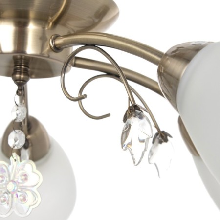 Olivia chandelier 5x40W E27 bronze 52x50x20 cm-5