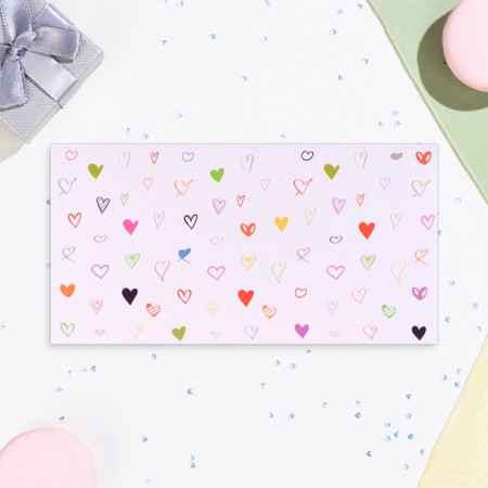 Money envelope "Universal" hearts, 19 x 10 cm-2