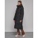 Coat insulated winter female, size 42, black color