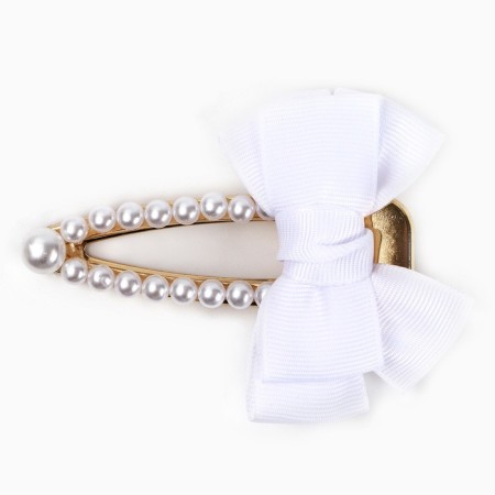 Hair hairpin pearls with a bantic "Beauty", 8 x 8 cm.-1