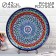 Largan Rishtan ceramics "Patterns", 42 cm, blue