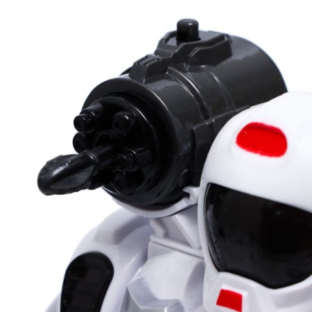 The Hero robot, light and sound effects, works from batteries, red color-4