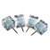 Power buttons Erichkrause "Manga", 50 pieces, pale blue, in PET box