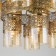 Suspended chandelier Citilux "emir" CL467193, 9x75W, E27, brown color