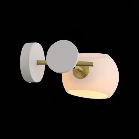Sconces st. SL434.501.01. Calmare. 1x40 W, E14, 32.2x15 cm, white color-6