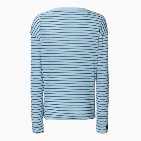 Longslewed female striped Mist ONESIZE, Blue-3