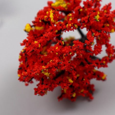 Artificial plant for creativity plastic "Autumn foliage" 10 cm-3