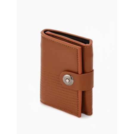 Portmone husband (3 complex) 9.5*3*11.5 cm, 3 depth, d/maps, d/coins, to the magnet, sv brown-3