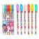 A set of gel pens with sparkles, 6 colors, unicorn, Minnie Mouse