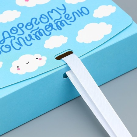 Gift folding box, packaging, “expensive educator”, 16.5 x 12.5 x 5 cm-3