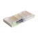 Watercolor paints, pearl, + brush, in a plastic box, 5 colors