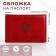Cover for passport, red color