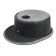 Kitchen sink made of stone AG3C1, 570x465 mm, oval, black color
