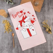 Ethel towel Cat’s Love 40x73 cm, 100% cotton, sarzha 190 g/m2