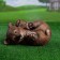 Garden figure "Bear on the side" 28x21x16.5cm